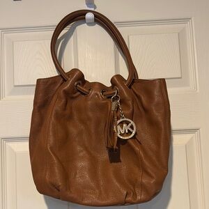 Michael Kors Tan Leather Shoulder Bag